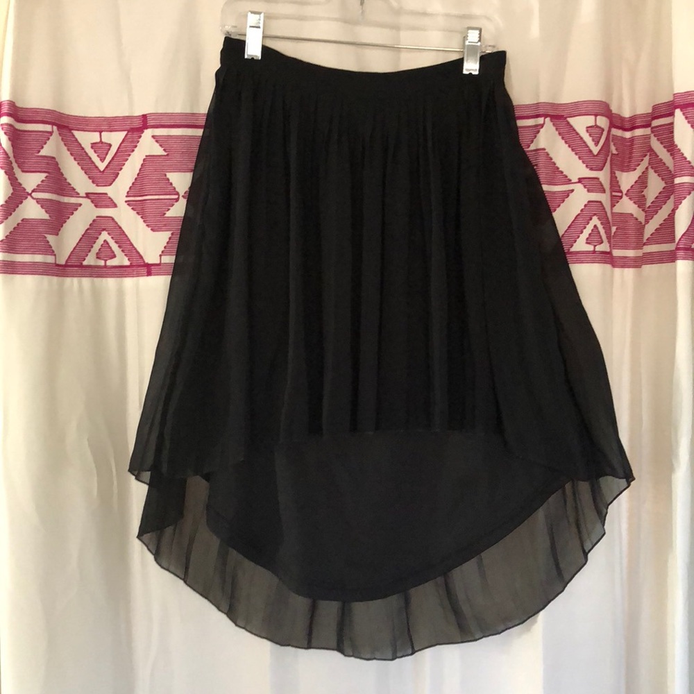 Black Pleated Skirt